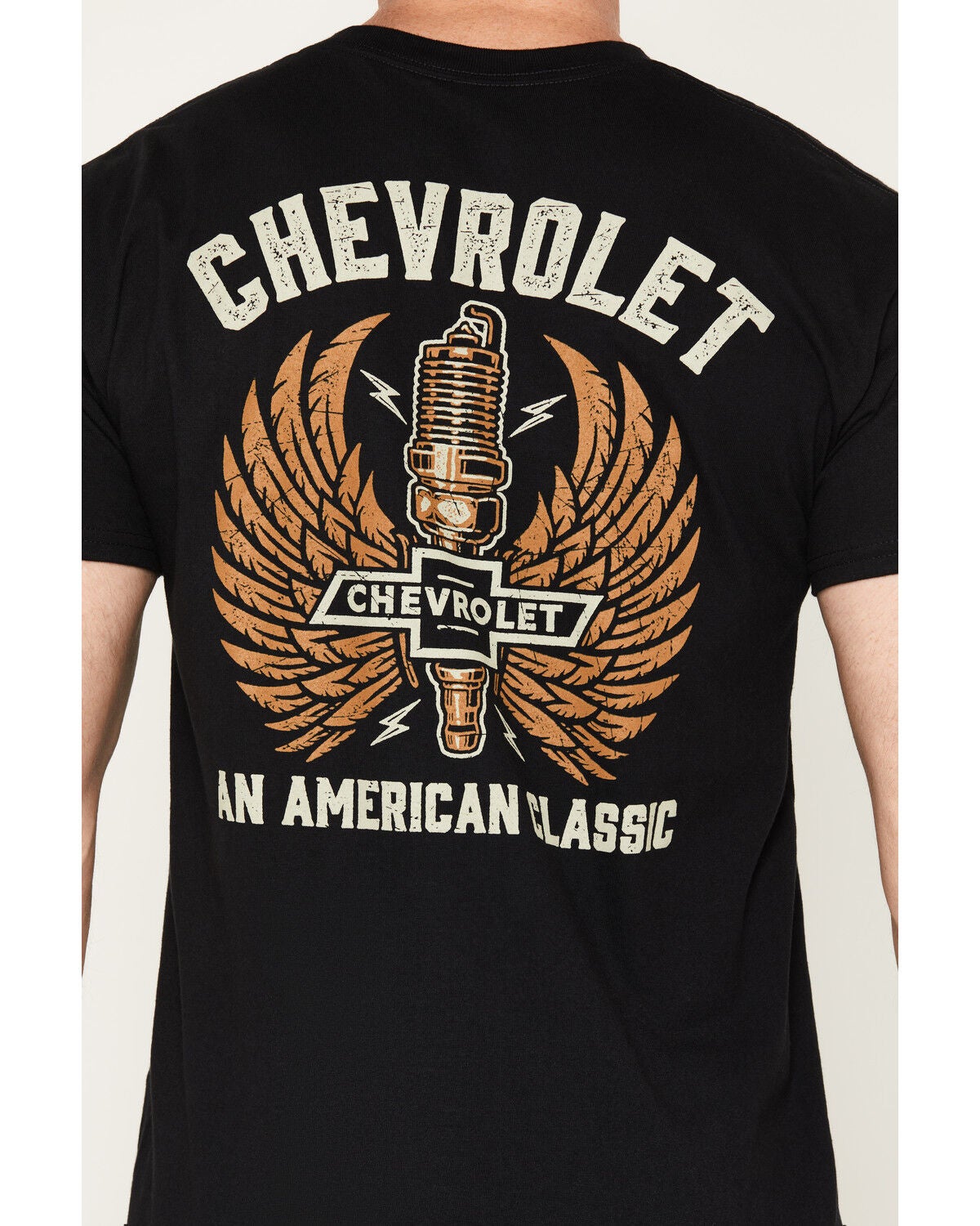 Image #4 - Chevy Men's American Classic Short Sleeve Graphic T-Shirt, Black, hi-res