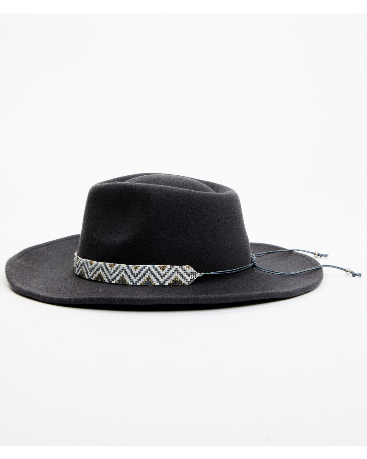 Image #3 - Nikki Beach Women's Skye Beaded Band Western Fashion Hat, Grey, hi-res
