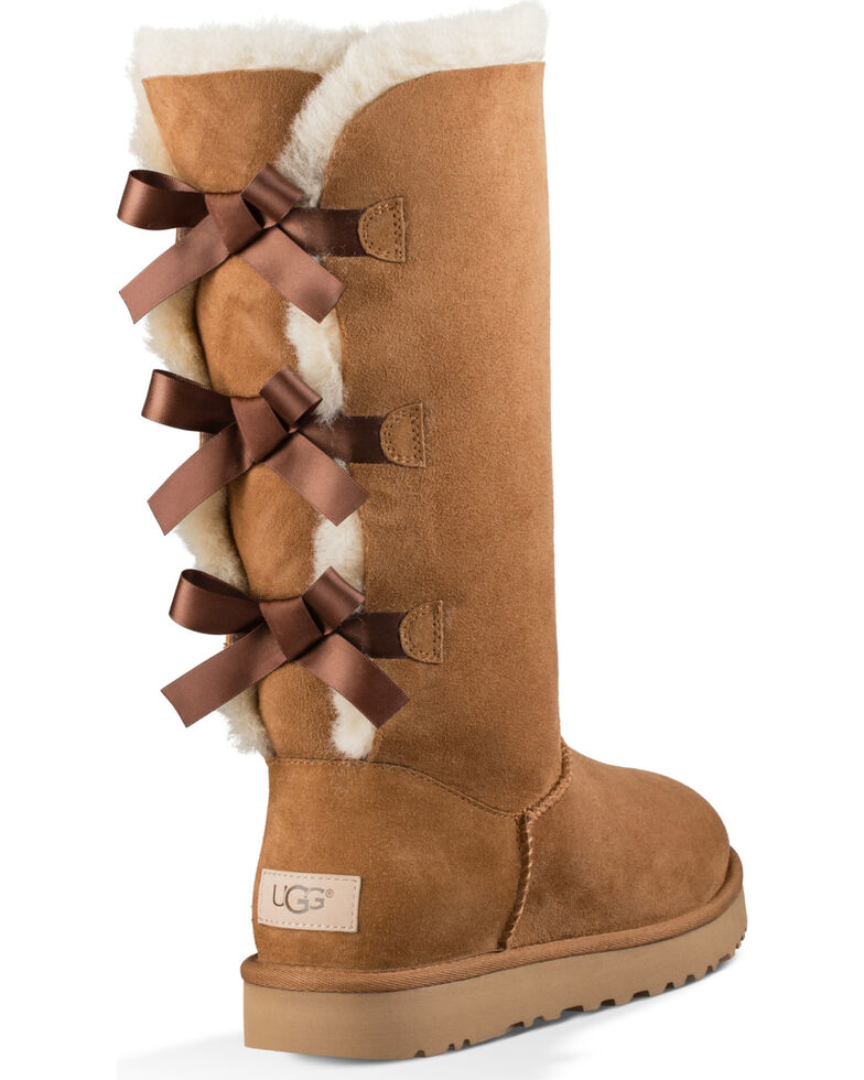 Ugg Women S Chestnut Bailey Bow Tall Ii Boots Round Toe Boot Barn,Milan Nails