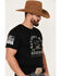 Smith & Wesson Men's NRA of America Arches Short Sleeve Graphic T-Shirt, Black, hi-res