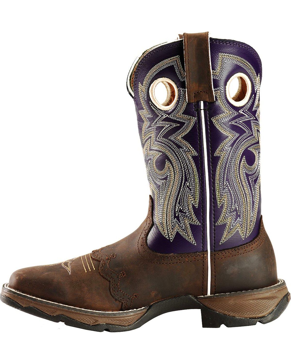 Image #3 - Durango Twilight 'N Lace Rebel Cowgirl Boots - Square Toe, Distressed, hi-res