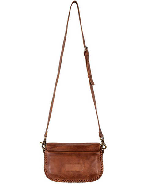 Image #5 - Myra Bag Women's Lobeth Accent Leather And Hairon Crossbody Bag , Brown, hi-res