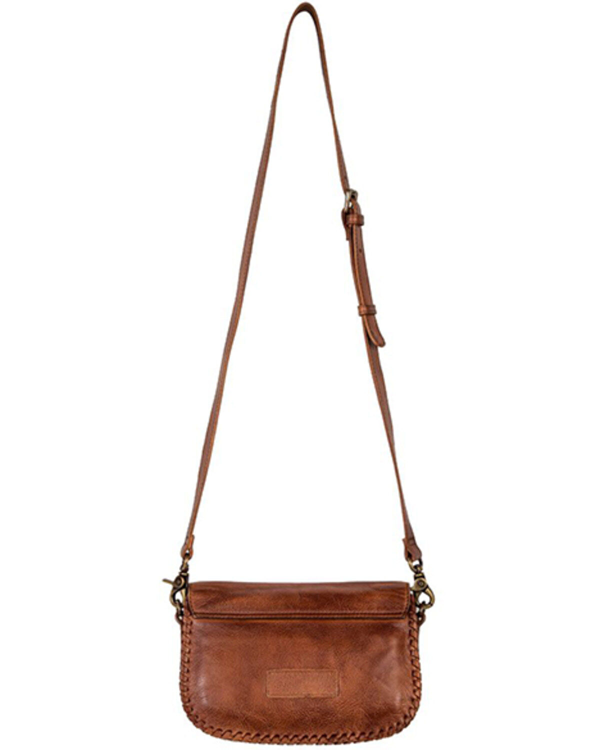 Image #5 - Myra Bag Women's Lobeth Accent Leather And Hairon Crossbody Bag, Brown, hi-res
