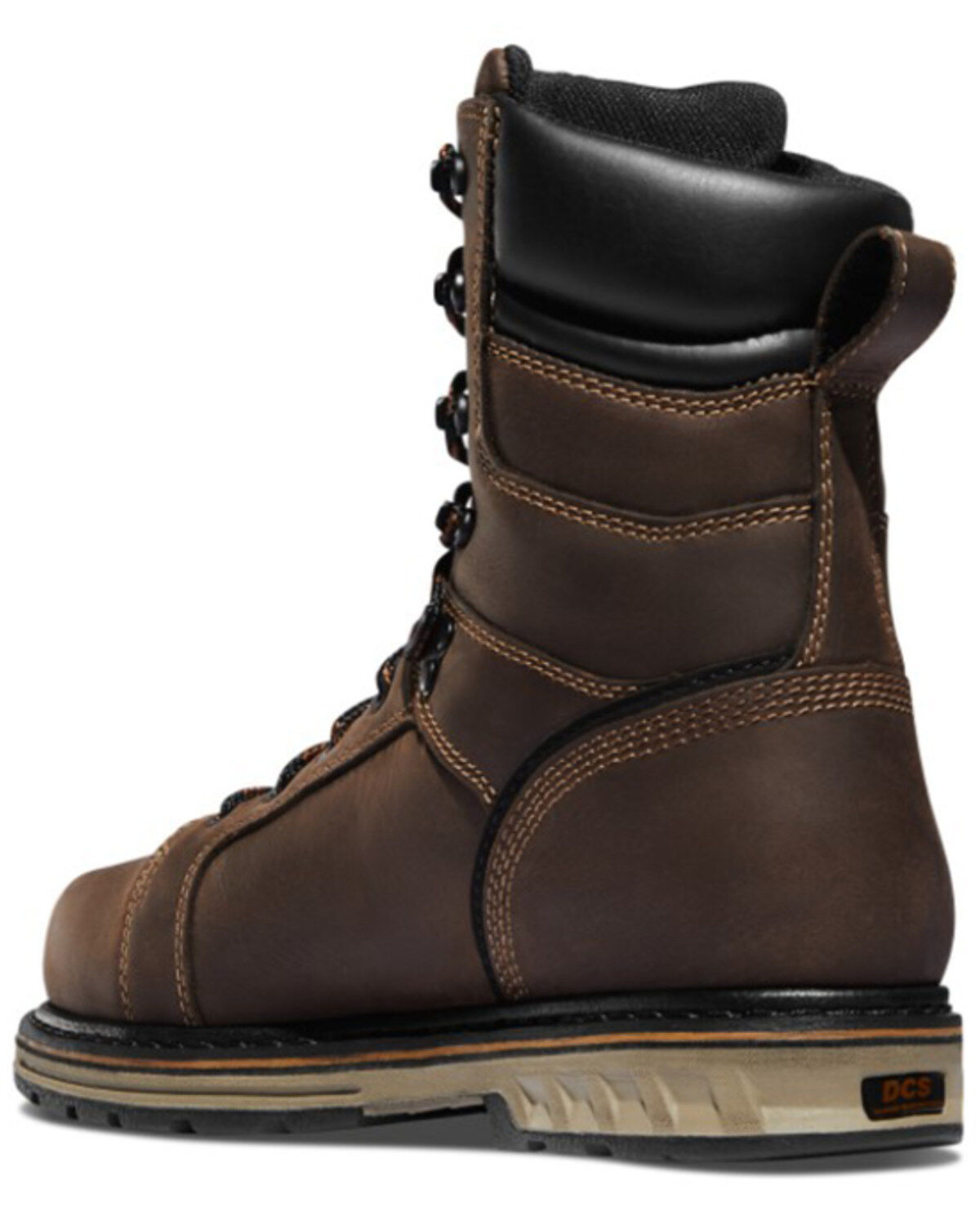 Image #3 - Danner Men's Steel Yard Lacer Work Boots - Steel Toe, Brown, hi-res