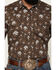 Image #3 - Cody James Men's Night Cap Floral Print Long Sleeve Snap Western Shirt, Brown, hi-res