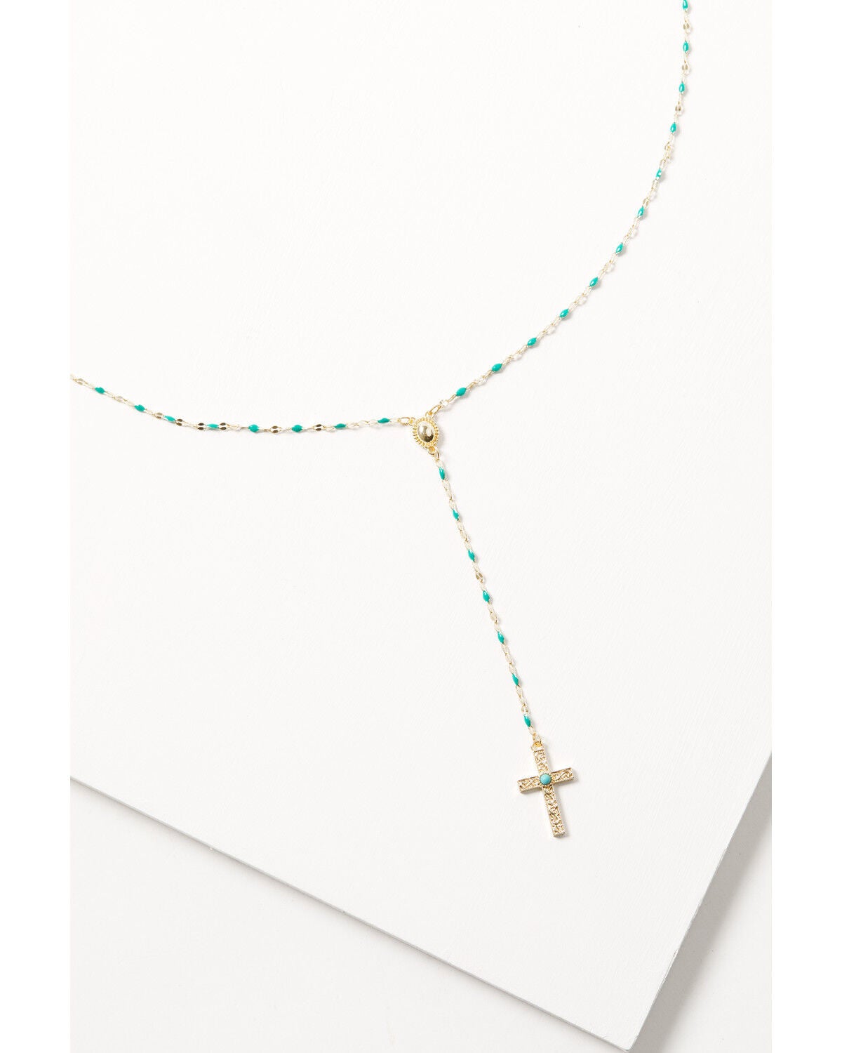 Shyanne Women's Delicate Cross Necklace, Gold, hi-res