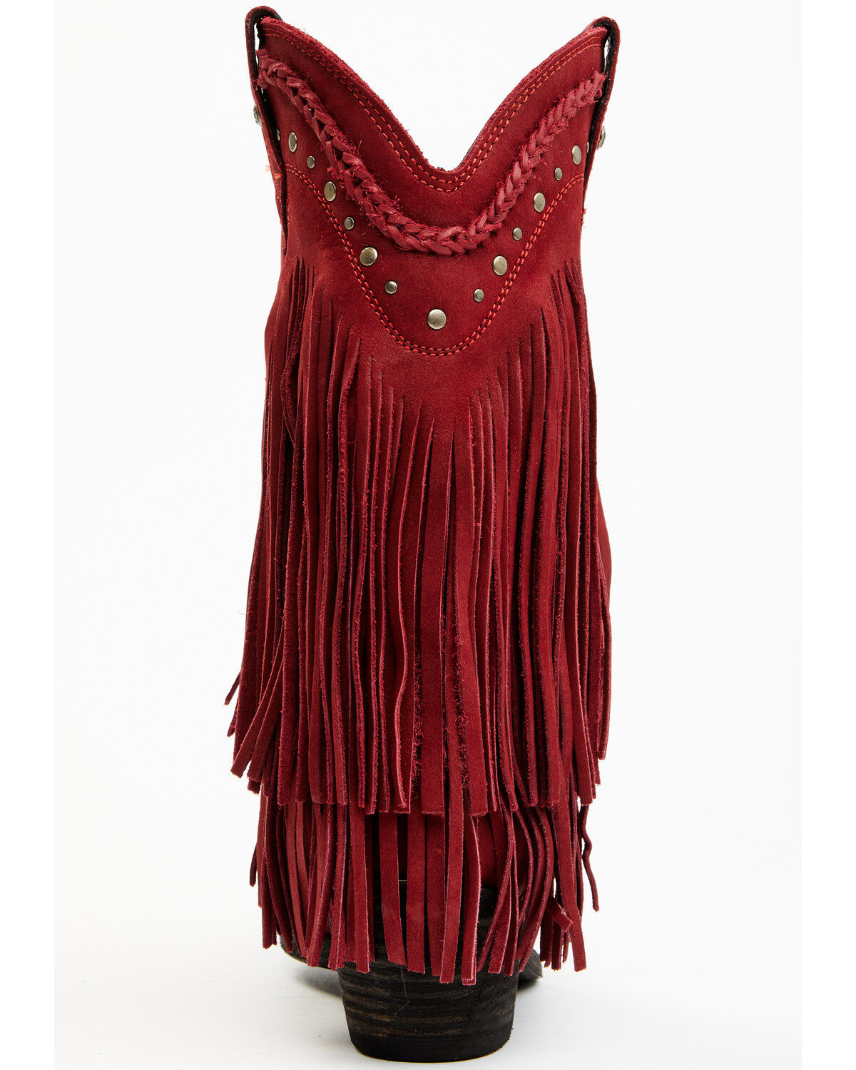 Image #5 - Liberty Black Women's Vegas Fringe Western Boots - Snip Toe, Red, hi-res