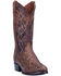 Image #1 - Dan Post Men's Manning Exotic Python Western Boots - Medium Toe, Bay Apache, hi-res