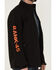 Image #3 - RANK 45® Men's Rodeo Logo Sleeve Zip-Front Softshell Jacket , Black, hi-res