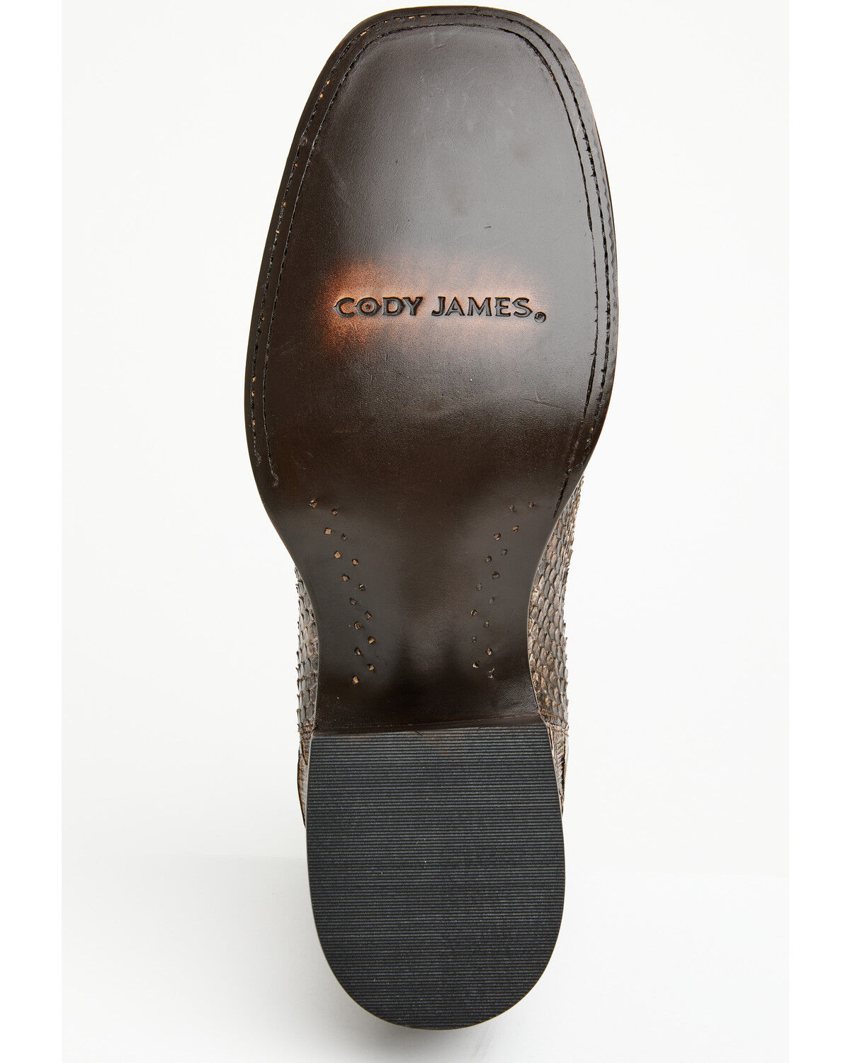 Image #7 - Cody James Men's Hash Exotic Python Western Ankle Boots - Broad Square Toe, Brown, hi-res