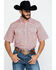 Image #1 - Wrangler 20X Men's Advanced Comfort Coral Aztec Print Long Sleeve Western Shirt , , hi-res