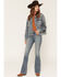 Image #1 - Shyanne Women's Medium Wash Luna High Rise Spirit Flare Stretch Denim Jeans, Medium Wash, hi-res