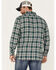 Levi's Men's Classic Worker Plaid Long Sleeve Button-Down Shirt , Dark Green, hi-res