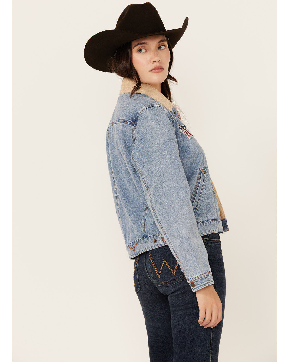 Image #4 - Kimes Ranch Women's Star Denim Jacket, Blue, hi-res