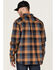 Hawx Men's FR Plaid Print Long Sleeve Button Down Work Shirt , Brown, hi-res