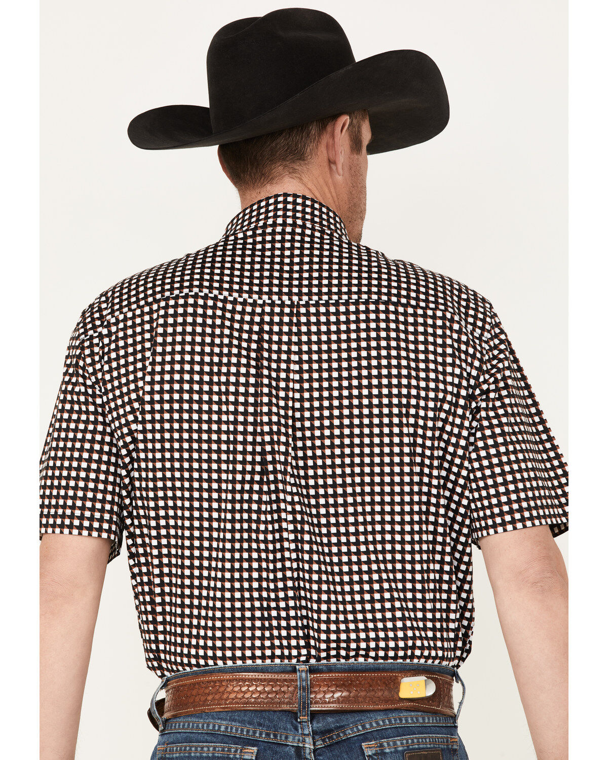 Image #4 - RANK 45® Men's Bruiser Geo Print Button-Down Western Shirt, Multi, hi-res