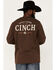 Cinch Men's Logo Graphic Long Sleeve T-Shirt, Brown, hi-res