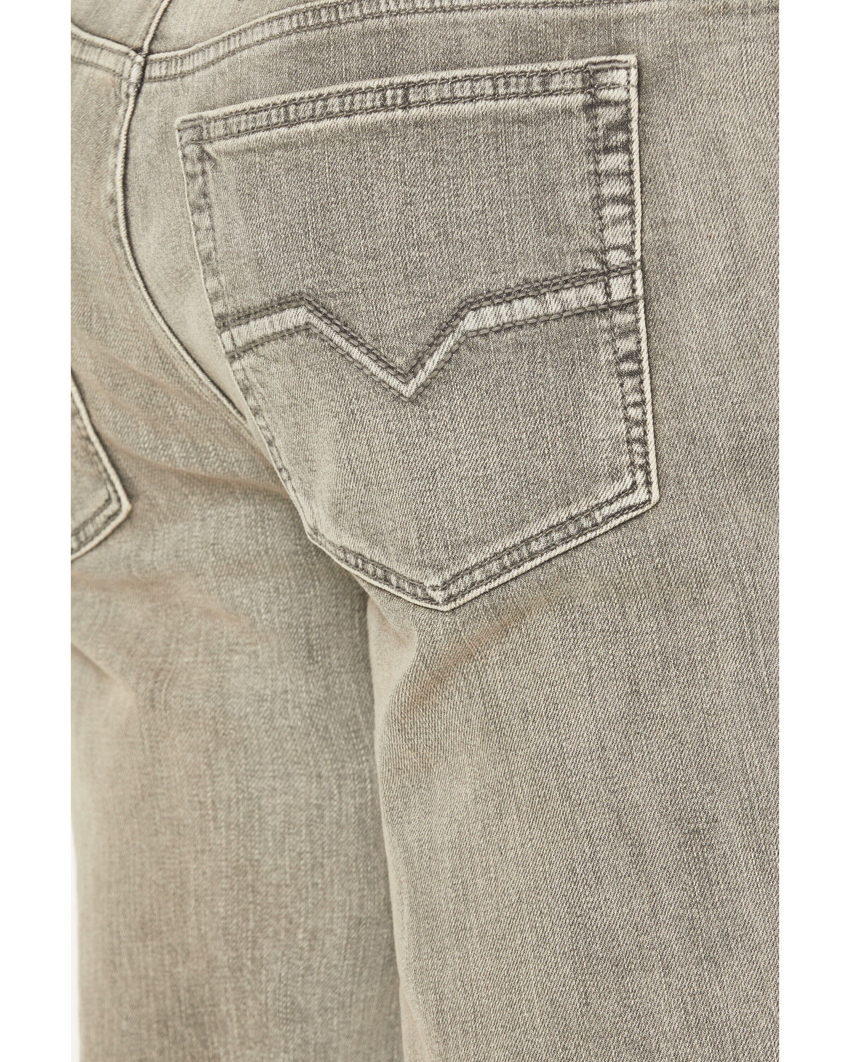 Image #4 - Moonshine Spirit Men's Dustbowl Wash Hutch Slim Bootcut Stretch Denim Jeans, Grey, hi-res
