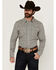 Image #1 - Cody James Men's Hunter Paisley Print Long Sleeve Snap Western Shirt - Tall, Cream, hi-res