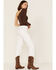Free People Women's Tapered Baggy Boyfriend Jeans, White, hi-res
