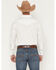 Image #4 - Gibson Trading Co Men's Southside Tonal Satin Striped Long Sleeve Snap Stretch Western Shirt, White, hi-res