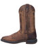 Image #3 - Laredo Men's Bennett Broad Square Toe Western Boots, Tan, hi-res