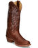 Image #1 - Justin Women's Vickory Performance Leather Western Boots - Square Toe, Tan, hi-res