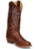 Image #1 - Justin Women's Vickory Performance Leather Western Boots - Square Toe , Tan, hi-res