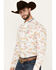 Image #2 - Ariat Men's Team Charlie Floral Print Logo Long Sleeve Button-Down Western Shirt - Tall, Natural, hi-res