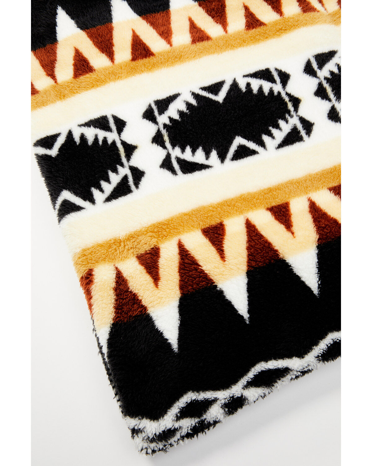Image #3 - Hooey Striped Fleece Blanket, Black, hi-res