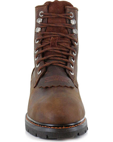 Cody James® Men's Lace-Up Round Composite Toe Kiltie Work Boots, Brown