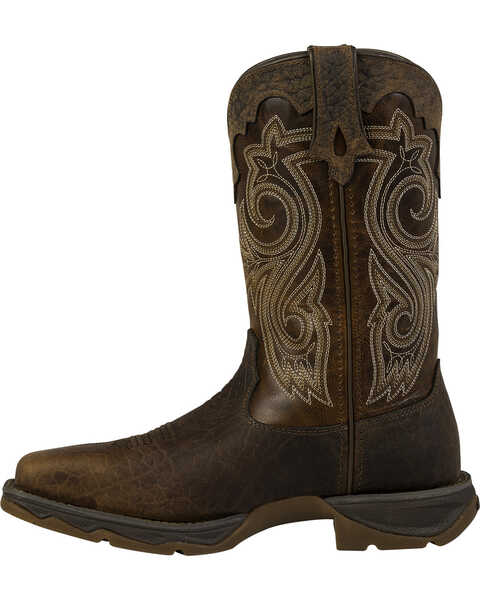 Image #3 - Durango Women's Flirtatious Steel Toe Western Boots, Brown, hi-res