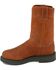 Image #3 - Justin Men's Cargo Brown Pull-On Work Boots - Soft Toe, , hi-res