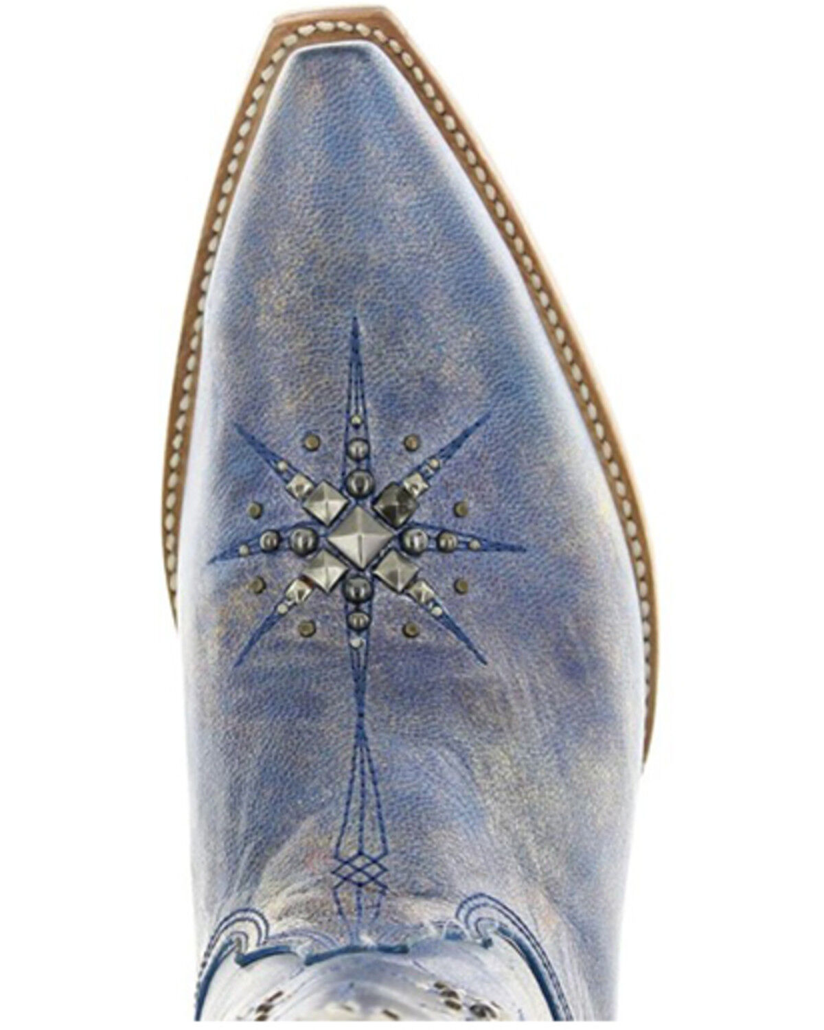 Image #6 - Old Gringo Women's Stelletta Tall Western Boots - Snip Toe, Blue, hi-res