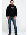 Jack Daniel's Men's Logo Hooded Sweatshirt , Black, hi-res