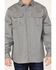 Hawx Men's FR Solid Long Sleeve Button-Down Woven Shirt, Silver, hi-res