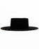 Image #2 - Shyanne Women's Boater Gold Stud Western Wool Felt Hat , Black, hi-res