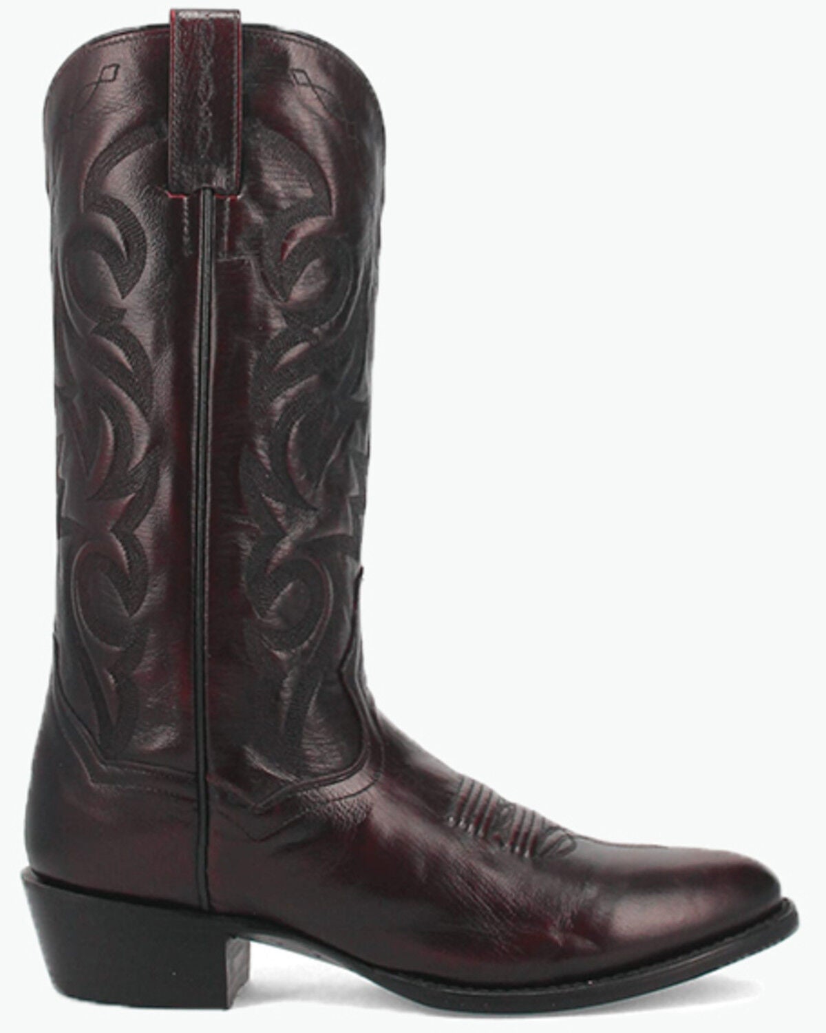 Image #4 - Dan Post Men's Mignon Western Boots - Round Toe, Black Cherry, hi-res