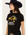 Image #2 - Paramount Network's Yellowstone Women's Train Station Short Sleeve Graphic Tee, Black, hi-res
