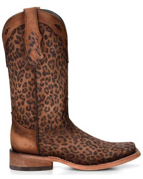 Image #2 - Corral Women's Leopard Print Western Boots - Square Toe, Leopard, hi-res
