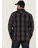 Ariat Men's Harrold Plaid Long Sleeve Snap Western Flannel Shirt  , Black, hi-res
