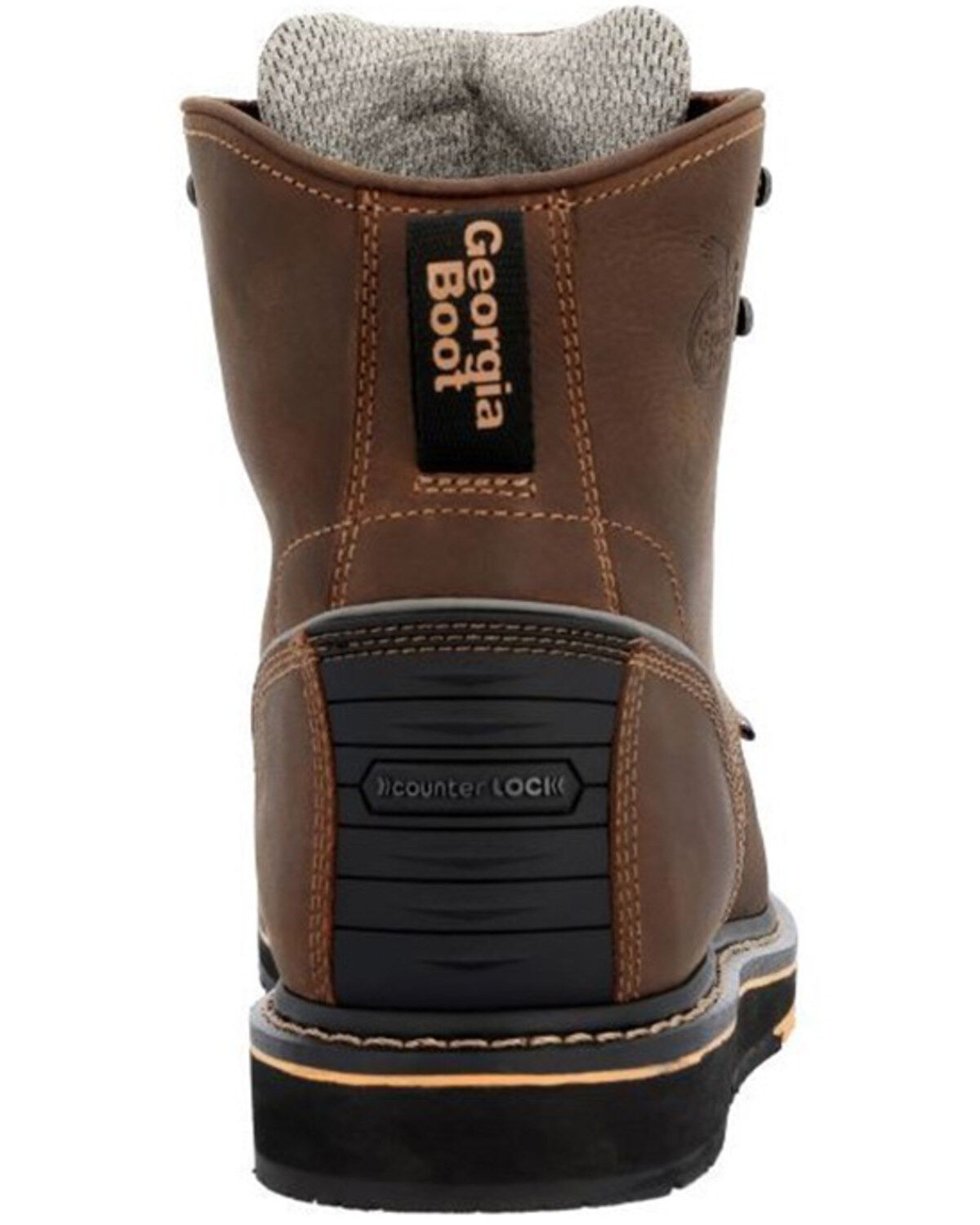 Image #5 - Georgia Boot Men's AMP LT Wedge 6" Lace-Up Work Boots - Composite Toe, Brown, hi-res