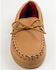 Minnetonka Genuine Moose with Fleece Lining Moccasins, Natural, hi-res