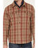 Justin Men's Plaid Print Jackson Shirt Jacket, Beige/khaki, hi-res