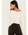 Shyanne Women's Ribbed Sweater Top, Off White, hi-res