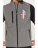 Image #3 - Howitzer Men's Skull Bonded Vest, Charcoal, hi-res