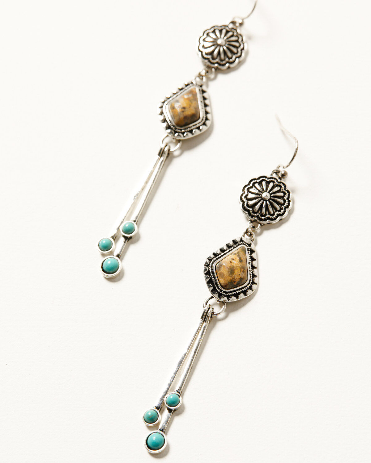 Product Name: Shyanne Women's Natural Stone Linear Dangle Earrings