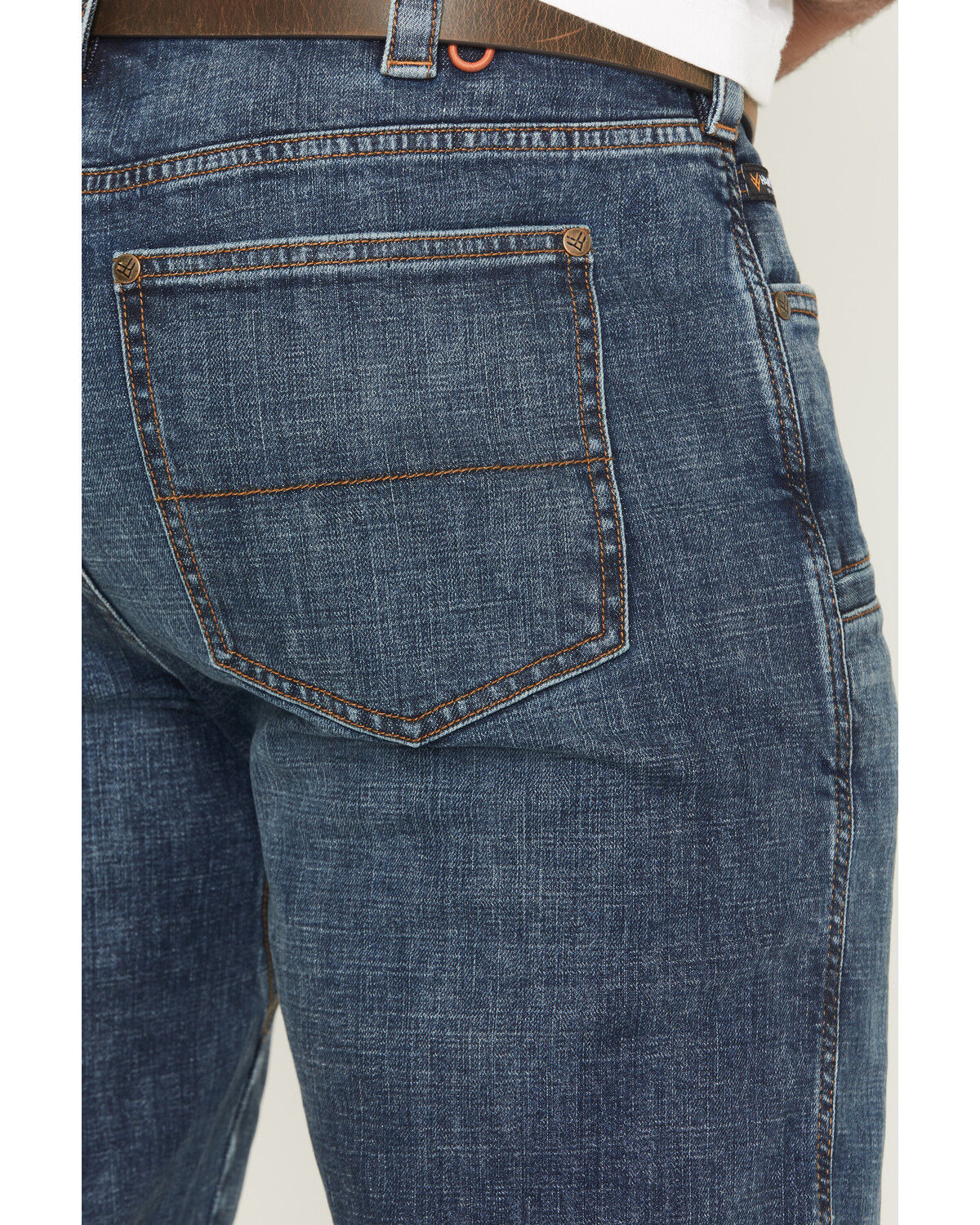 Image #4 - Hawx Men's Tyler Wash Straight Stretch Denim Jeans, Medium Wash, hi-res
