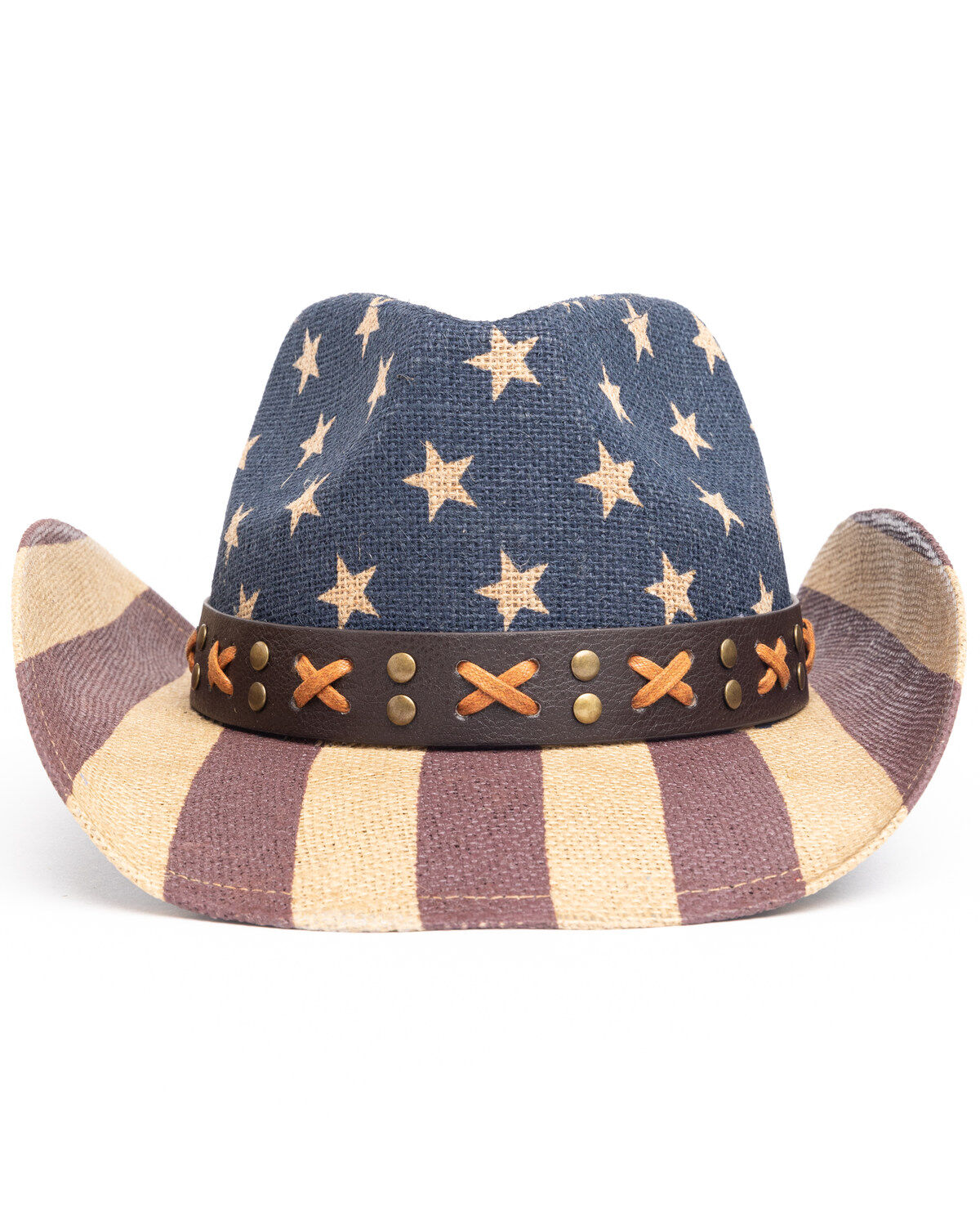 Image #4 - Cody James O Uncle Sam Straw Cowboy Hat, Black, hi-res