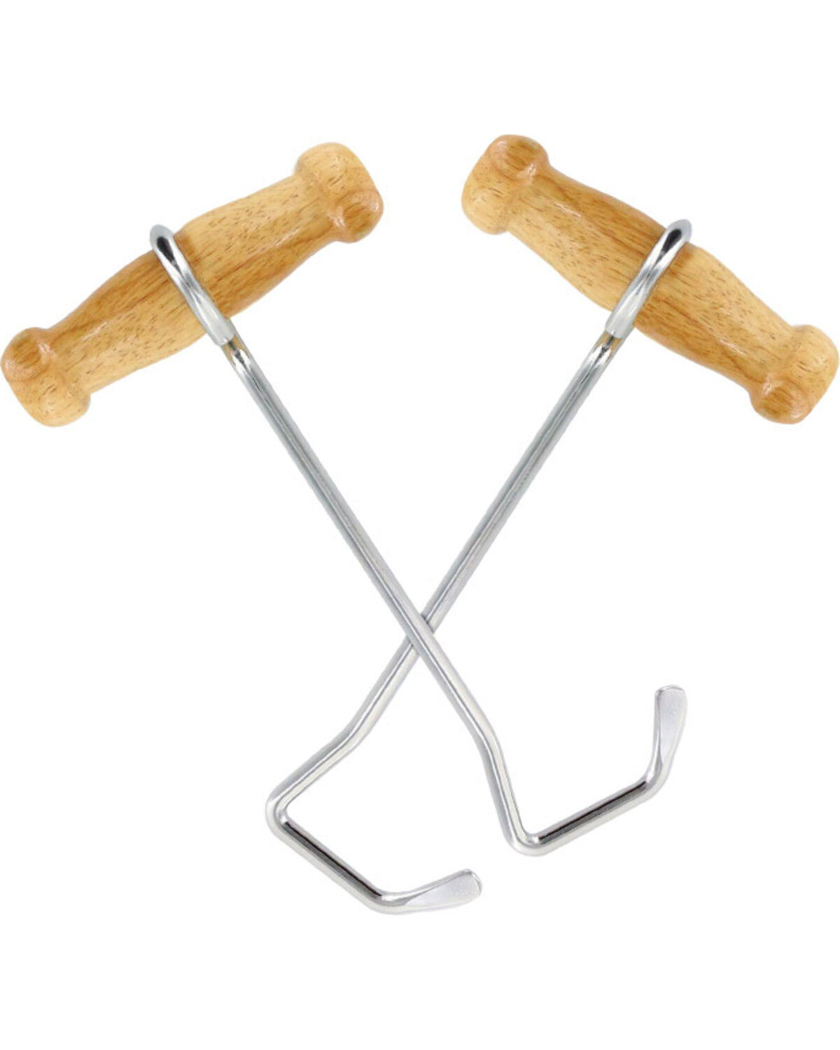 Image #1 - Boot Barn® 6.5" Boot Hooks, Silver, hi-res